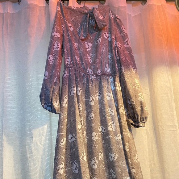 Midi floral dress - Picture 1 of 2